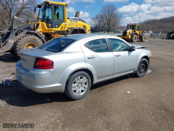 2012 Dodge Avenger SE with VIN 1C3CDZAB4CN253386, listed as a IAAI auction lot 41868172 with 150,531 mi miles. Bid and sale history available at carsss.com. Image 4.