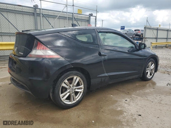 2011 Honda CR-Z EX with VIN JHMZF1D64BS001393, listed as a Copart auction lot 53170804 with 107,937 mi miles and Salvage Title. Bid and sale history available at carsss.com. Image 3.
