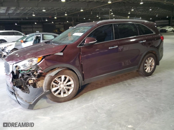 2018 Kia Sorento LX V6 with VIN 5XYPG4A50JG399564, listed as a Copart auction lot 86795594 with 111,088 mi miles and Salvage Title. Bid and sale history available at carsss.com. Image 1.