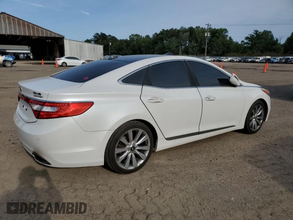 2014 Hyundai Azera Limited z VIN KMHFH4JG3EA352749, wystawiony jako Copart lot #55457525 z przebiegiem Nie podano mil oraz Szkoda całkowita • Salvage title. Historia ofert i sprzedaży dostępna na DreamBid. Obrazek 3.