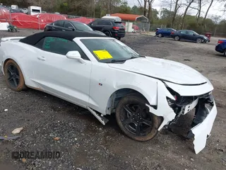 2020 Chevrolet Camaro 1LT with VIN 1G1FB3DS9L0109247, listed as a IAAI auction lot 41731606 with 81,858 mi miles. Bid and sale history available at carsss.com. Image 1.