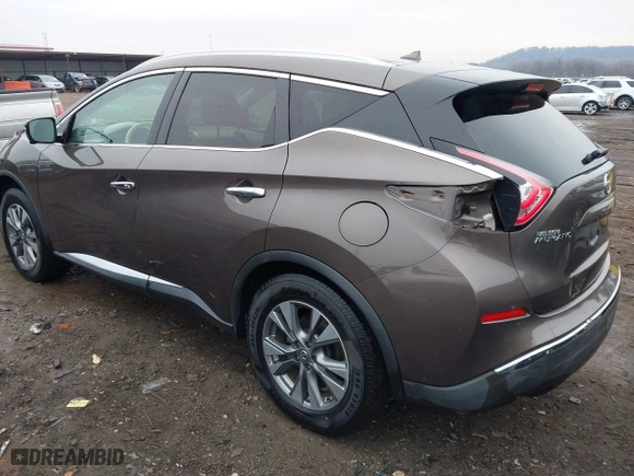 2015 Nissan Murano S with VIN 5N1AZ2MH6FN281959, listed as a IAAI auction lot 41413597 with 205,621 mi miles. Bid and sale history available at carsss.com. Image 3.