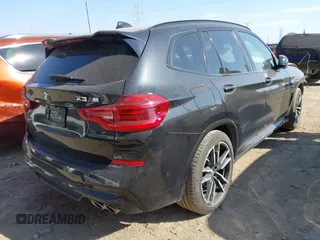 2020 BMW X3 M with VIN 5YMTS0C08L9B20402, listed as a IAAI auction lot 41761865 with 48,454 mi miles. Bid and sale history available at carsss.com. Image 4.