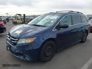 2014 Honda Odyssey LX with VIN 5FNRL5H23EB013044, listed as a IAAI auction lot 41644270 with 244,271 mi miles. Bid and sale history available at carsss.com. Image 2.
