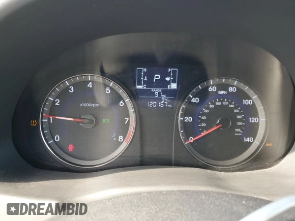 2015 Hyundai Accent GLS with VIN KMHCT4AE2FU915158, listed as a Copart auction lot 50347375 with 120,167 mi miles and Salvage Title. Bid and sale history available at carsss.com. Image 9.