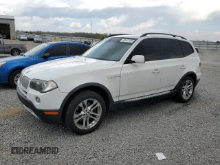 2008 BMW X3 3.0si with VIN WBXPC93468WJ16775, listed as a Copart auction lot 52457185 with 131,275 mi miles and Salvage Title. Bid and sale history available at DreamBid. Image 1.