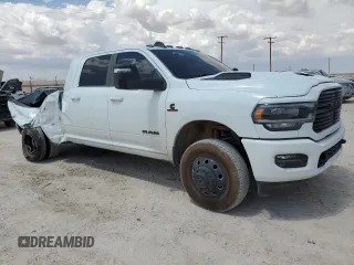 2024 Ram 3500 Laramie with VIN 3C63RRML0RG229435, listed as a Copart auction lot 80484814 with 23,721 mi miles and Salvage Title. Bid and sale history available at carsss.com. Image 4.