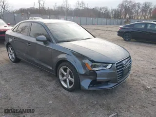 2015 Audi A3 2.0T Premium with VIN WAUBFGFF3F1005219, listed as a IAAI auction lot 41865869 with 91,993 mi miles. Bid and sale history available at carsss.com. Image 1.
