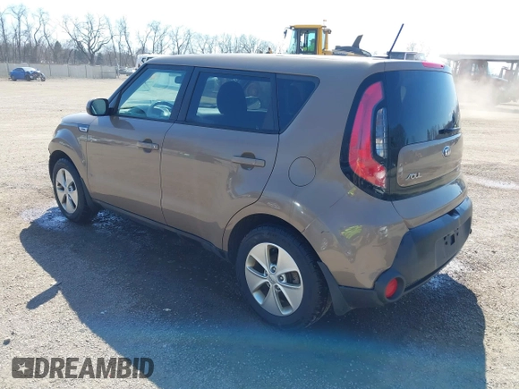 2015 Kia Soul with VIN KNDJN2A29F7167460, listed as a IAAI auction lot 41900985 with 91,948 mi miles. Bid and sale history available at carsss.com. Image 3.