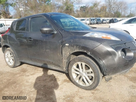 2013 Nissan Juke S with VIN JN8AF5MR9DT215796, listed as a IAAI auction lot 41458556 with 179,081 mi miles. Bid and sale history available at carsss.com. Image 1.