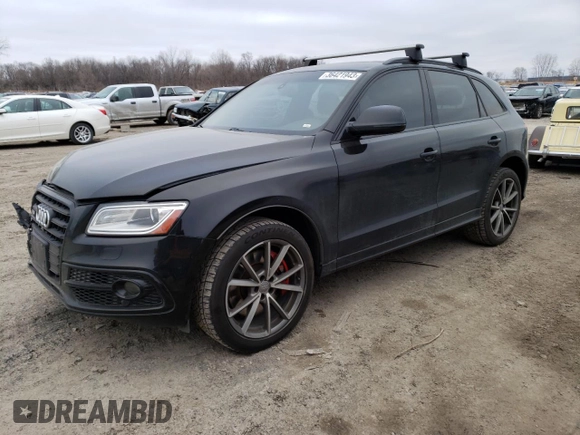 2016 Audi SQ5 Premium Plus with VIN WA1CCAFP8GA099812, listed as a Copart auction lot 36421943 with 85,244 mi miles. Bid and sale history available at carsss.com. Image 1.