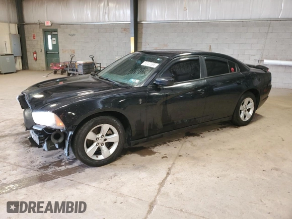 2014 Dodge Charger SE with VIN 2C3CDXBG1EH117145, listed as a Copart auction lot 55127695 with 182,476 mi miles and Salvage Title. Bid and sale history available at DreamBid. Image 1.