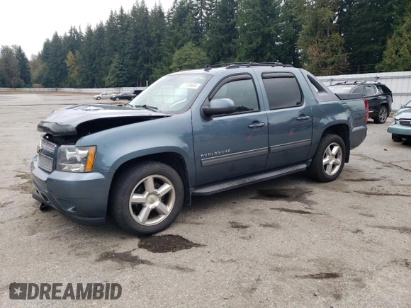 2011 Chevrolet Avalanche LT with VIN 3GNTKFE34BG369222, listed as a Copart auction lot 71200534 with 107,645 mi miles and Salvage Title. Bid and sale history available at DreamBid. Image 1.