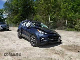 2021 Kia Sportage EX with VIN KNDPNCAC0M7847575, listed as a Copart auction lot 57667035 with Not provided miles and Salvage title. Bid and sale history available at DreamBid. Image 14.