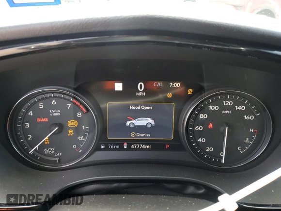 2022 Cadillac XT5 FWD Premium Luxury with VIN 1GYKNCRS0NZ178827, listed as a Copart auction lot 56200975 with 47,774 mi miles and Salvage title. Bid and sale history available at DreamBid. Image 9.