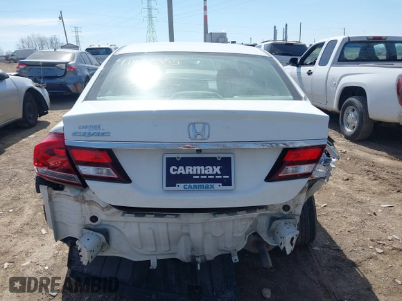 2015 Honda Civic LX with VIN 19XFB2F50FE051369, listed as a IAAI auction lot 41822555 with 87,523 mi miles. Bid and sale history available at carsss.com. Image 17.