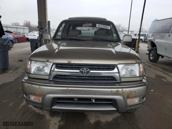 2001 Toyota 4Runner Limited with VIN JT3HN87R419044916, listed as a Copart auction lot 86339854 with 192,542 mi miles and Clean Title. Bid and sale history available at carsss.com. Image 5.