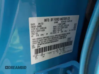 2023 Ford Mustang Mach-E Premium с VIN 3FMTK3R46PMA89994, выставлен на аукционе IAAI как лот 42195947 с пробегом Не указан миль и . История ставок и продаж доступна на DreamBid. Изображение 9.