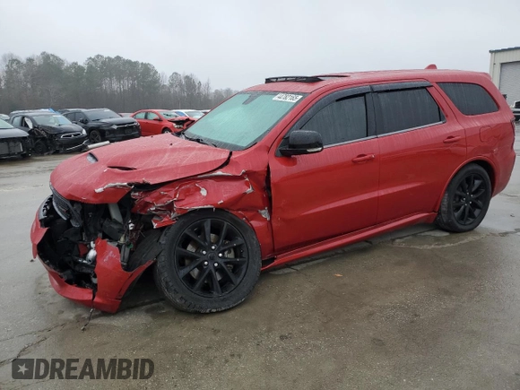 2018 Dodge Durango R/T with VIN 1C4SDHCT1JC495374, listed as a Copart auction lot 44782165 with 101,135 mi miles and Salvage title. Bid and sale history available at DreamBid. Image 1.