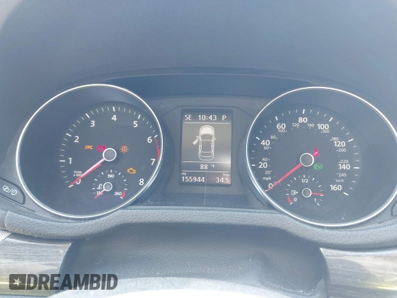 2016 Volkswagen Passat SE with VIN 1VWBS7A30GC055235, listed as a IAAI auction lot 42634670 with 155,944 mi miles and . Bid and sale history available at DreamBid. Image 7.