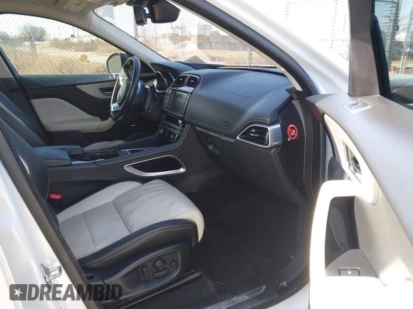 2017 Jaguar F-Pace 35t R-Sport with VIN SADCL2BVXHA063738, listed as a IAAI auction lot 41824648 with 112,449 mi miles and . Bid and sale history available at DreamBid. Image 5.