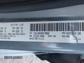 2008 Chrysler Sebring LX z VIN 1C3LC46K48N178968, wystawiony jako IAAI lot #40523719 z przebiegiem 243 715 mil mil oraz . Historia ofert i sprzedaży dostępna na DreamBid. Obrazek 9.