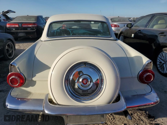 1956 Ford Thunderbird with VIN P6FH294352, listed as a Copart auction lot 75045584 with 87,726 mi miles and Salvage Title. Bid and sale history available at DreamBid. Image 6.