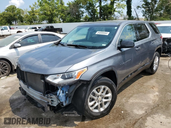2021 Chevrolet Traverse LS with VIN 1GNERFKW6MJ194590, listed as a Copart auction lot 64008554 with 36,861 mi miles and Salvage Title. Bid and sale history available at carsss.com. Image 1.