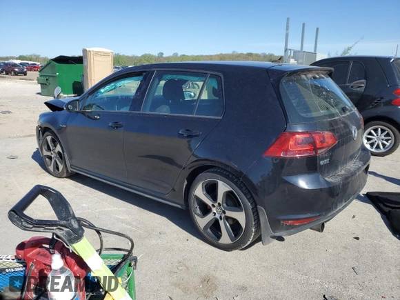 2017 Volkswagen Golf GTI S with VIN 3VW4T7AU7HM053948, listed as a Copart auction lot 51394174 with 55,278 mi miles and Salvage Title. Bid and sale history available at carsss.com. Image 2.