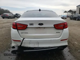 2015 Kia Optima SX Turbo with VIN 5XXGR4A63FG453826, listed as a Copart auction lot 46898225 with 140,782 mi miles and Salvage Title. Bid and sale history available at carsss.com. Image 6.
