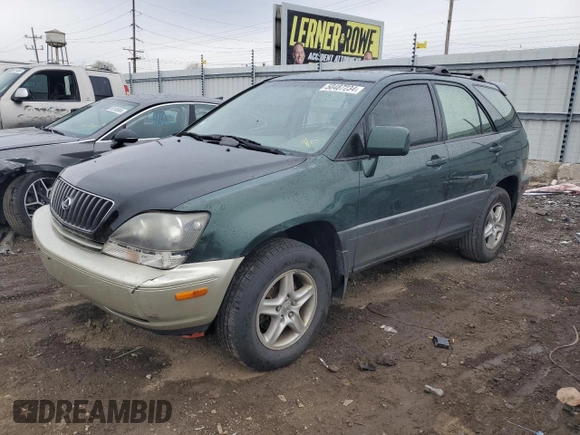 2000 Lexus RX 300 with VIN JT6HF10U8Y0156252, listed as a Copart auction lot 72519354 with 239,412 mi miles and Non Repairable. Bid and sale history available at carsss.com. Image 1.