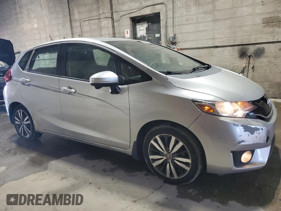 2015 Honda Fit EX-L with VIN 3HGGK5H81FM724237, listed as a Copart auction lot 58568174 with 96,854 mi miles and Clean Title. Bid and sale history available at DreamBid. Image 4.