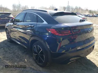 2022 Infiniti QX55 Luxe z VIN 3PCAJ5J36NF103858, wystawiony jako Copart lot #42502593 z przebiegiem 27 413 mil mil oraz . Historia ofert i sprzedaży dostępna na DreamBid. Obrazek 2.