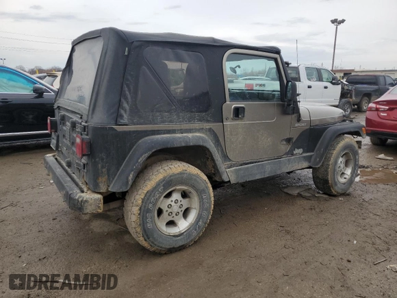 2003 Jeep Wrangler Sport with VIN 1J4FA49S33P345306, listed as a Copart auction lot 46899265 with 143,858 mi miles and Clean Title. Bid and sale history available at carsss.com. Image 3.