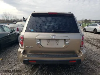 2006 Honda Pilot EX-L with RES with VIN 5FNYF28666B035206, listed as a Copart auction lot 43287705 with 214,327 mi miles and Clean Title. Bid and sale history available at carsss.com. Image 6.