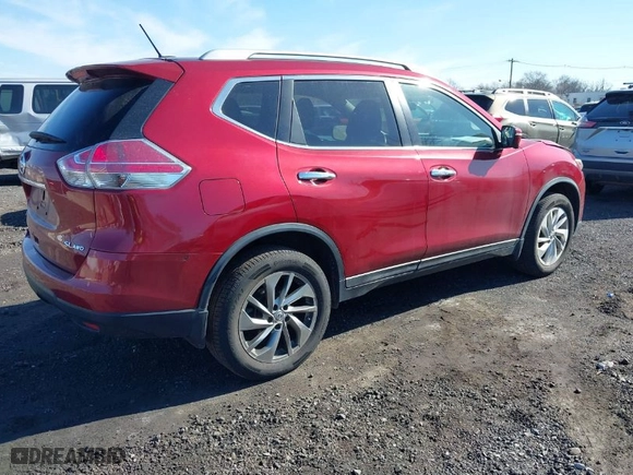 2015 Nissan Rogue SV with VIN 5N1AT2MV9FC898176, listed as a IAAI auction lot 41756986 with 54276 miles. Bid and sale history available at carsss.com. Image 4.