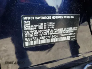 2023 BMW i7 xDrive60 z VIN WBY53EJ08PCN81456, wystawiony jako Copart lot #46480064 z przebiegiem 2218 mil mil oraz . Historia ofert i sprzedaży dostępna na DreamBid. Obrazek 15.