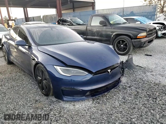 2022 Tesla Model S with VIN 5YJSA1E50NF479268, listed as a Copart auction lot 85481184 with Not provided miles and Non repairable. Bid and sale history available at DreamBid. Image 14.