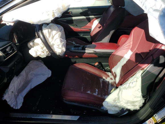 2016 Lexus RC 300 with VIN JTHSM5BC3G5001527, listed as a Copart auction lot 84865624 with 56,978 mi miles and Salvage Title. Bid and sale history available at carsss.com. Image 7.