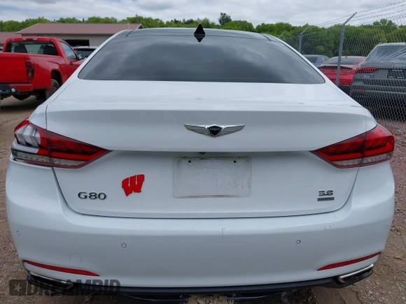2017 Genesis G80 3.8L z VIN KMHGN4JEXHU166690, wystawiony jako IAAI lot #42322211 z przebiegiem 111 599 mil mil oraz . Historia ofert i sprzedaży dostępna na DreamBid. Obrazek 16.
