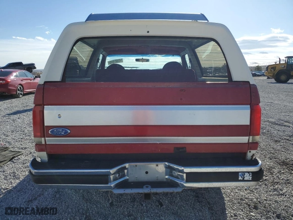 1991 Ford Bronco Custom with VIN 1FMEU15H3MLA74981, listed as a Copart auction lot 45607655 with 267,571 mi miles and Salvage Title. Bid and sale history available at carsss.com. Image 6.