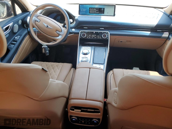 2024 Genesis GV80 with VIN KMUHCESC9RU197445, listed as a Copart auction lot 58260184 with Not Provided miles and Salvage Title. Bid and sale history available at DreamBid. Image 8.