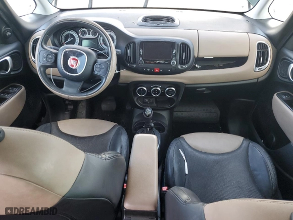 2014 FIAT 500L Lounge with VIN ZFBCFACH3EZ022146, listed as a Copart auction lot 73813284 with 107,830 mi miles and Salvage Title. Bid and sale history available at carsss.com. Image 8.