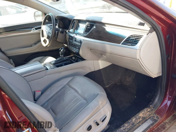 2015 Hyundai Genesis 3.8L with VIN KMHGN4JE3FU039163, listed as a IAAI auction lot 42050617 with 134,183 mi miles and . Bid and sale history available at DreamBid. Image 5.