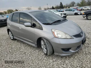 2010 Honda Fit Sport with VIN JHMGE8H40AS023997, listed as a Copart auction lot 53677065 with 105,302 mi miles and Salvage Title. Bid and sale history available at carsss.com. Image 4.