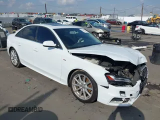 2016 Audi A4 Premium Plus with VIN WAUFFAFL0GN011736, listed as a IAAI auction lot 41446235 with 134,446 mi miles. Bid and sale history available at carsss.com. Image 1.