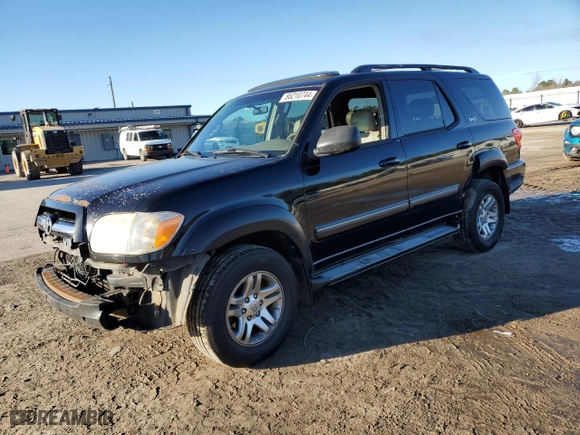 2006 Toyota Sequoia SR5 with VIN 5TDZT34A36S283129, listed as a Copart auction lot 86210744 with 307,960 mi miles and Salvage Title. Bid and sale history available at carsss.com. Image 1.