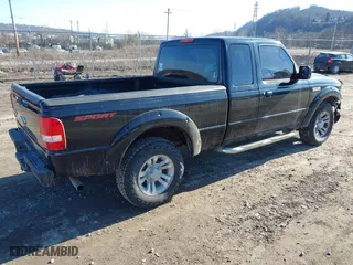 2007 Ford Ranger STX with VIN 1FTYR44U37PA59459, listed as a IAAI auction lot 41721881 with 250,449 mi miles. Bid and sale history available at carsss.com. Image 4.