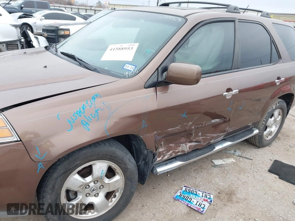 2004 Acura MDX with VIN 2HNYD18224H509408, listed as a IAAI auction lot 41588953 with 259,307 mi miles. Bid and sale history available at carsss.com. Image 6.