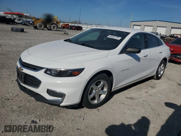 2018 Chevrolet Malibu LS with VIN 1G1ZB5ST1JF255849, listed as a Copart auction lot 50452725 with 76,549 mi miles and Salvage Title. Bid and sale history available at DreamBid. Image 1.